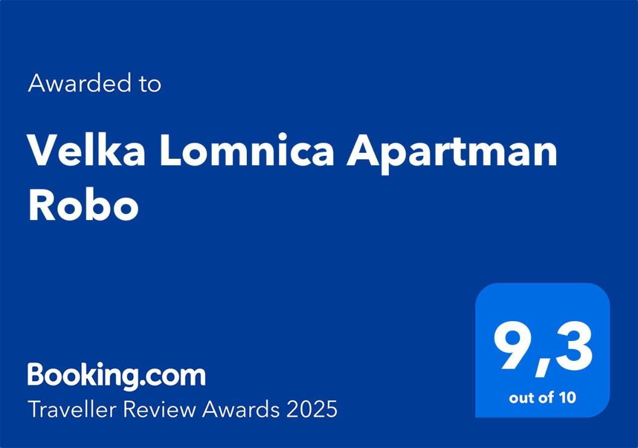 Velka Lomnica Apartman Robo Eksteriør billede