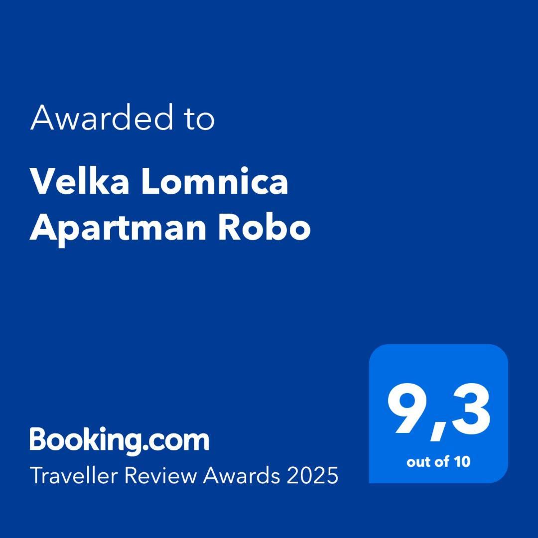 Velka Lomnica Apartman Robo Eksteriør billede